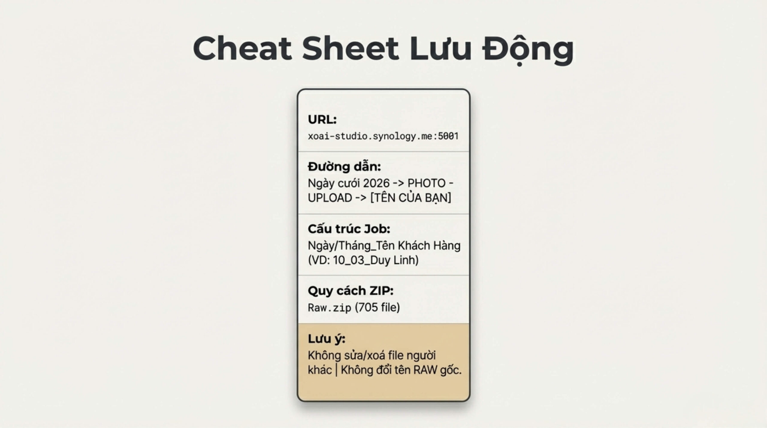 Quy Trình Upload Ảnh RAW Lên NAS – Xoài Studio 9 scaled