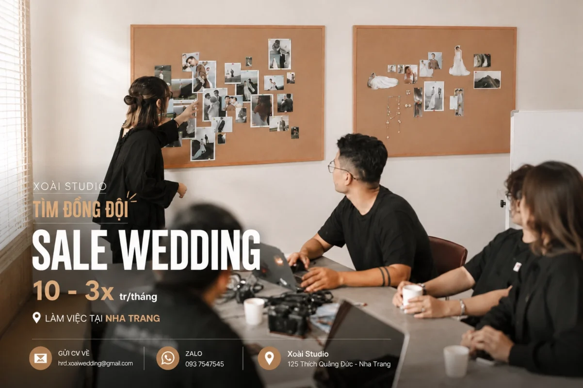 Tuyển dụng Sale Wedding tại Nha Trang | Xoài Weddings