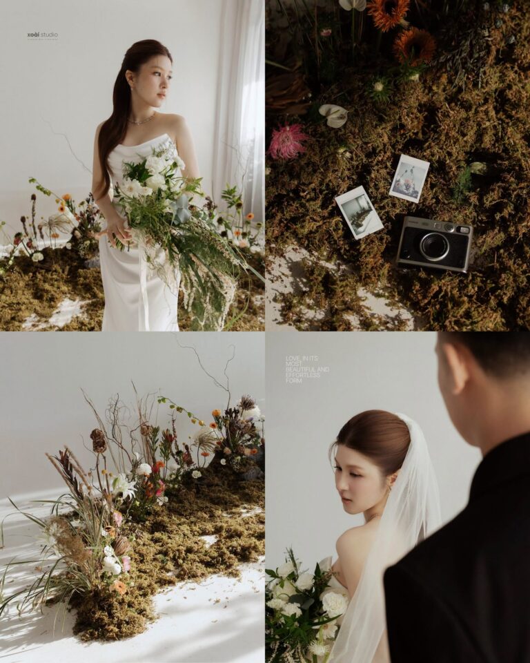 Ảnh cưới Ngọc Đức concept hoa tại studio
