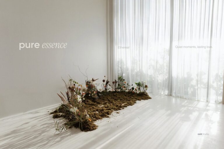Ảnh cưới Ngọc Đức concept hoa tại studio